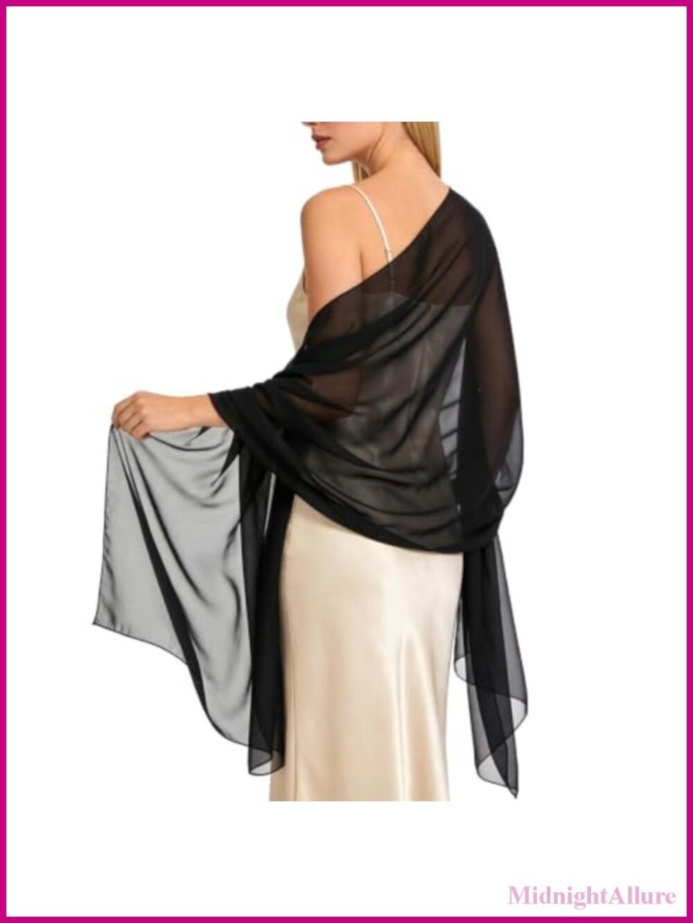 Sheer Chiffon Shawl Wrap Evening Dresses Wedding Scarf